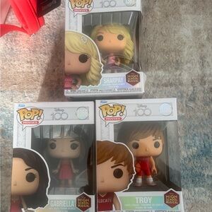 disney high school musical funko pops sharpay troy gabriella